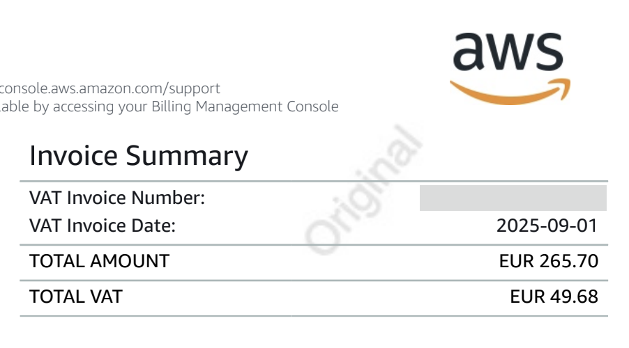 AWS Billing Dashboard Screenshot 2