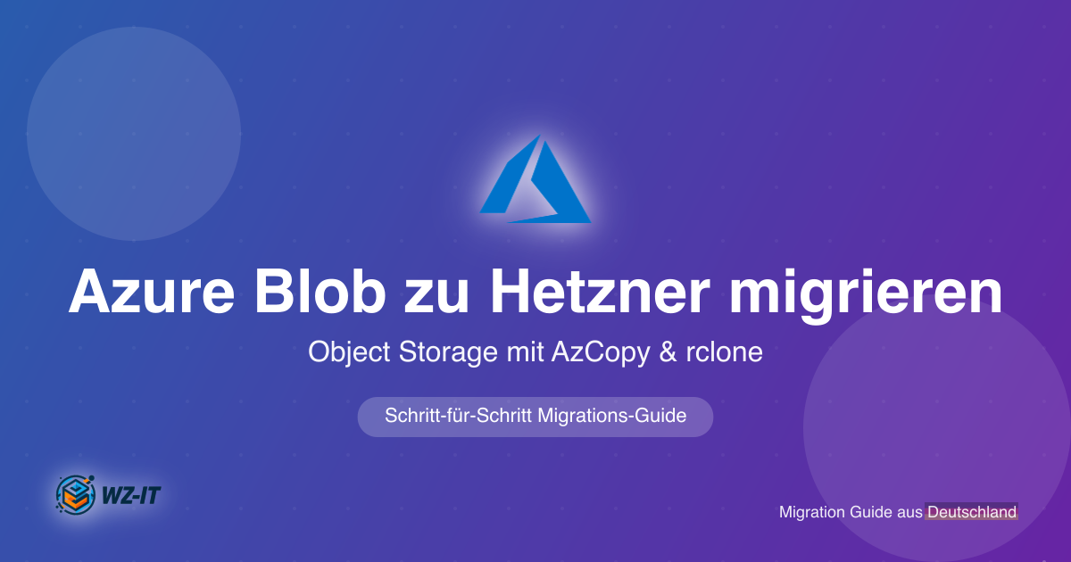 Azure Blob Storage zu Hetzner Object Storage migrieren – AzCopy & rclone Guide