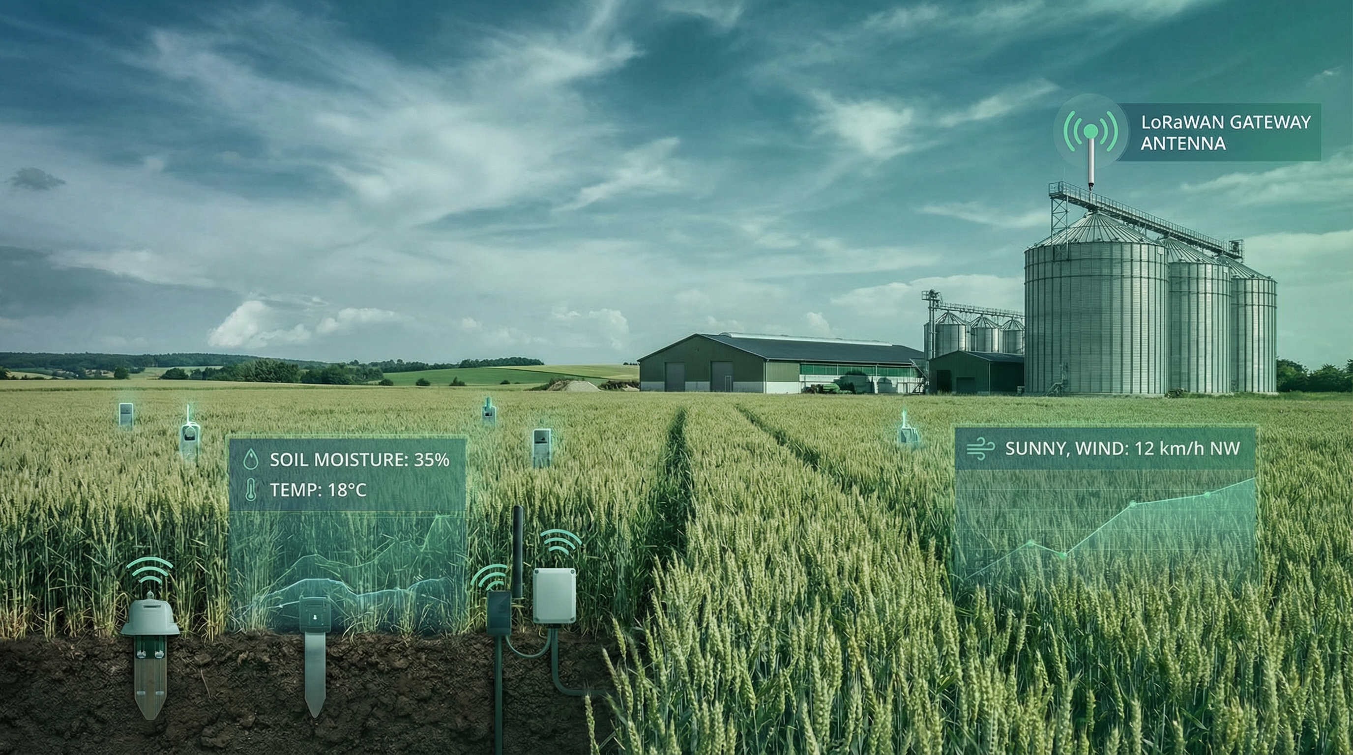 Smart Farming im Kreis Soest: IoT-Sensorik für Landwirtschaft und Umweltmonitoring